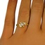 The Wynn Ring, smalltop view on a hand