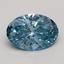 1.52 Ct. Fancy Vivid Blue Oval Lab Grown Diamond