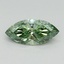 0.87 Ct. Fancy Vivid Green Marquise Lab Grown Diamond