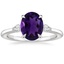 Platinum Aria Perfect Fit Three Stone Diamond Ring, smalltop view