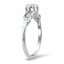 The Kayce Ring, smalltop view on a hand
