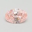 1.00 Ct. Fancy Vivid Pink Oval Lab Grown Diamond