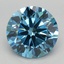 2.99 Ct. Fancy Vivid Blue Round Lab Grown Diamond