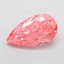 5.07 Ct. Fancy Vivid  Pink Pear Lab Grown Diamond