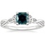 18K White Gold Celtic Love Knot Ring, smalltop view