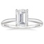 Platinum Freesia 2mm Solitaire Ring, smalltop view