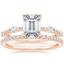 14K Rose Gold Palais Diamond Ring with Luxe Ballad Diamond Ring (1/4 ct. tw.)