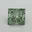 2.07 Ct. Fancy Vivid Pacific Green Princess Lab Grown Diamond