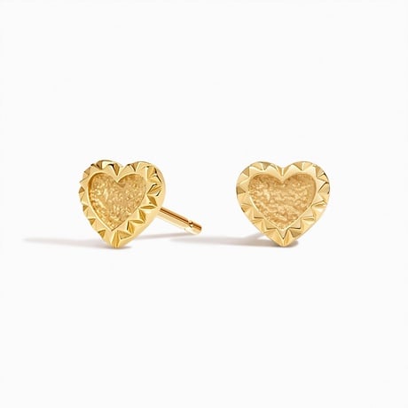 Heart Shaped Stud Earrings