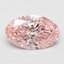 5.27 Ct. Fancy Vivid  Pink Oval Lab Grown Diamond