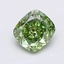 1.58 Ct. Fancy Green Cushion Lab Grown Diamond
