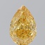 1.54 Ct. Fancy Vivid Yellow Pear Lab Grown Diamond