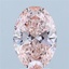 3.10 Ct. Fancy Vivid Pink Oval Lab Grown Diamond
