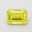 1.02 Ct. Fancy Vivid  Yellow Emerald Lab Grown Diamond