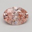 1.02 Ct. Fancy Intense Pink Oval Lab Grown Diamond