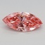 0.67 Ct. Fancy Vivid Pink Marquise Lab Grown Diamond