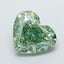 5.30 Ct. Fancy Vivid Green Heart Lab Grown Diamond