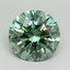3.08 Ct. Fancy Vivid Green Round Lab Grown Diamond