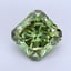 7.28 Ct. Fancy Vivid  Green Radiant Lab Grown Diamond