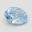 1.00 Ct. Fancy Vivid Blue Oval Lab Grown Diamond