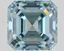 5.51 Ct. Fancy Intense Greenish Blue Asscher Lab Grown Diamond