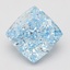 4.00 Ct. Fancy Vivid Blue Cushion Lab Grown Diamond