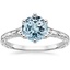 Platinum Hudson Engraved Ring, smalltop view