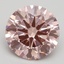 3.08 Ct. Fancy Intense Pink Round Lab Grown Diamond