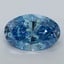 2.05 Ct. Fancy Vivid Malibu Blue Oval Lab Grown Diamond