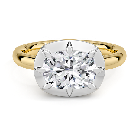 Harper Mixed Metal East-West Diamond Ring
