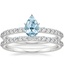 18KW Aquamarine Petite Shared Prong Bridal Set (1/2 ct. tw.), smalltop view