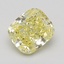 1.71 Ct. Fancy Intense Yellow Cushion Diamond