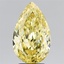 3.10 Ct. Fancy Intense Yellow Pear Lab Grown Diamond