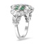 The Adorne Ring, smalltop view on a hand
