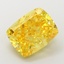 5.43 Ct. Fancy Vivid  Yellow Cushion Lab Grown Diamond