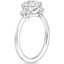 18K White Gold Tallula Three Stone Diamond Ring, smallside view