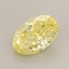 1.16 Ct. Fancy Vivid  Yellow Oval Lab Grown Diamond