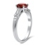 The Wendi Ring, smalltop view on a hand