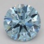 2.51 Ct. Fancy Vivid Blue Round Lab Grown Diamond