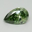 1.07 Ct. Fancy Vivid Green Pear Lab Grown Diamond