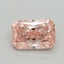 0.72 Ct. Fancy Vivid Pink Radiant Lab Grown Diamond
