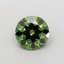 1.04 Ct. Fancy Vivid Green Round Lab Grown Diamond