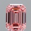 2.00 Ct. Fancy Vivid Pink Emerald Lab Grown Diamond