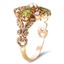 The Tirza Ring, smalltop view on a hand