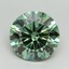 3.05 Ct. Fancy Vivid Green Round Lab Grown Diamond