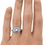 The Alexander Ring, smallzoomed in top view on a hand