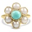 Victorian Turquoise Cocktail Ring