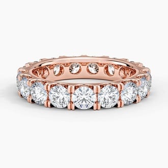 Quinn Lab Diamond Eternity Ring (3 ct. tw.) in 14K Rose Gold