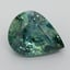9.1x7.1mm Teal Pear Montana Sapphire