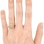 The Kalliope Ring, smallzoomed in top view on a hand
